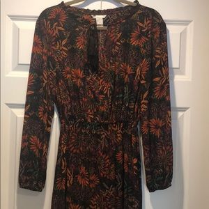 Long Sleeve Floral Maxi Dress